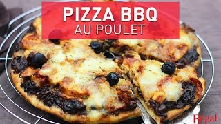 Pizza BBQ aux oignons confits amp poulet rôti  regalfr [upl. by Hasheem]