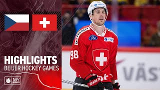 Tschechien vs Schweiz 30 I Highlights Beijer Hockey Games [upl. by Yrellam]