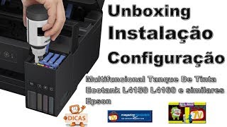 Impressora Multifuncional Epson L4150 L4160 Ecotank  UnboxingInstalação e Configuração [upl. by Nemaj]