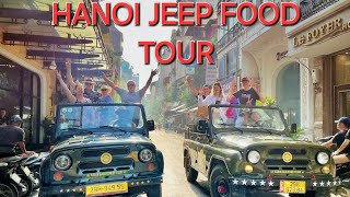 Hanoi Jeep Food Tour  Hanoi Treasure Food Tours hanoijeepfoodrour hanoijeepfoodtours jeeptour [upl. by Ellett556]