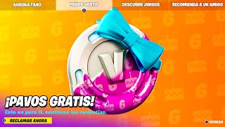 ¡RAPIDO FORTNITE ESTA REGALANDO PAVOS GRATIS por ESTE ERROR TE ENSEÑO COMO CONSEGUIRLOS [upl. by Hoskinson207]