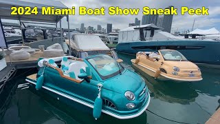 2024 Miami Boat Show Sneak Peek [upl. by Neemsay]