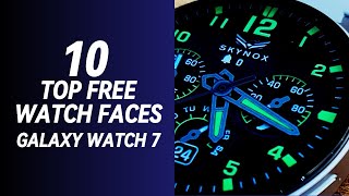 Top 10 Best Free Watch Faces For Galaxy Watch Ultra Galaxy Watch 7 Galaxy Watch 6 [upl. by Meta]