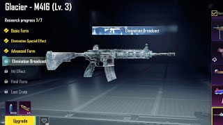 M416 Glacier Level 4 Complete  Upgrade My M4 Glacier  BGMI New Update 33 bgmi pubg trending [upl. by Anitac511]