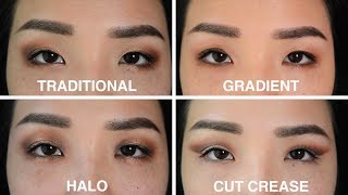 4 Eye Makeup Looks on Epicanthic Folds Asian Eyes [upl. by Edgerton531]