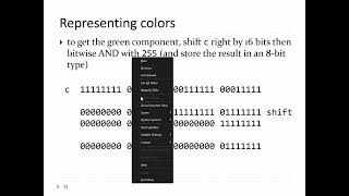 20241028 Bitwise operators color encodingdecoding Pointers [upl. by Towland]