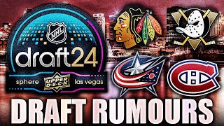 HUGE 2024 NHL DRAFT RUMOURS TOP 5 PICKS REVEALED Blackhawks Ducks Blue Jackets Habs [upl. by Zoller241]