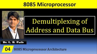 Demultiplexing of Data and Address Bus of 8085  What is the use of ALE pin of 8085 [upl. by Ailahs]