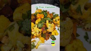 How to make perfect Air Fryer roasted vegetables shorts health food airfryer [upl. by Ddahc]