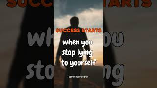 success start when you stop lying success successmindset thesaqlainasghar [upl. by Nafets]