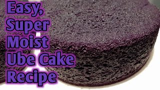 Super Moist Ube Cake Recipe [upl. by Llednew]