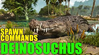 Ark DEINOSUCHUS spawn commands [upl. by Enirhtac258]