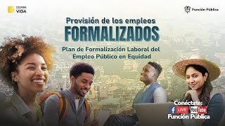 Provisión de los empleos formalizados [upl. by Glinys]