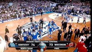 End of Kentucky vs Wisconsin Final Four [upl. by Dachia860]