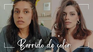 BARRIDO DE COLOR EN CASA ♡ ¿Me arruiné el cabello  Erandy Paz [upl. by Sharos]