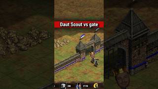 Daut Scout leads to Daut game  AoE2 gameplay in 60 seconds [upl. by Esialb]