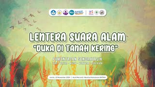 🔴LIVE  LENTERA SUARA ALAM quotDUKA DI TANAH KERINGquot [upl. by Dawn]