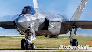 F35C Lightning II Demo  Friday  EAA AirVenture Oshkosh 2023 [upl. by Enellek]