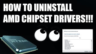 How To Uninstall AMD Chipset Drivers CORRECTLY PCI GPIO2 etc [upl. by Larrad134]