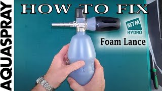 How To Fix A Faulty MTM PF22 Foam Lance [upl. by Cullan]