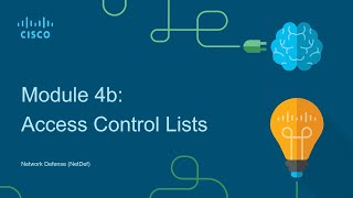 Network Defense  Module 4b Access Control List ACL [upl. by Kreg]