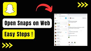 How to Open Snaps on Snapchat Web [upl. by Kyte621]