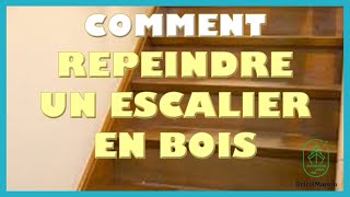 Comment repeindre un escalier en bois [upl. by Yrellav]