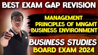 Business studies Best Exam Gap Revision  Chapter 1 to 3  class 12 Business studies Board exam 2024 [upl. by Lyon637]