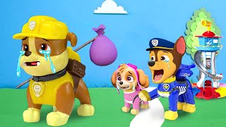 Paw Patrol The Mighty Movie  RUBBLE Please dont go  Sad Story  Rainbow 3 [upl. by Lleruj65]