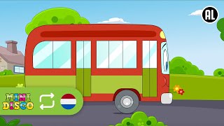 DE WIELEN VAN DE BUS  NON STOP  Kinderliedjes  Liedjes voor Peuters en Kleuters  Minidisco [upl. by Dnomhcir]