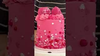 Valentines Buttercream Cakes cake cakedecorating shortsviral [upl. by Adaliah]