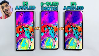 pOLED MOTO s Vs E3 AMOLED Vs E4 AMOLED Display Test  Moto G52 Ke pOLED Me Gadbad [upl. by Vincenta]