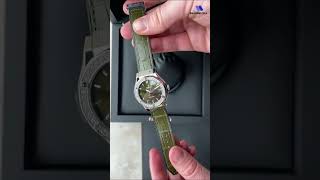 Unboxing a Hublot Classic Fusion Green Dial Watch [upl. by Annanhoj604]