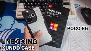 UNBOXING XUNDD CASE POCO F6  CASING XUNDD POCO F6REDMI TURBO 3  80RIBU TAPI GRIP NYA PREMIUM [upl. by Roby415]