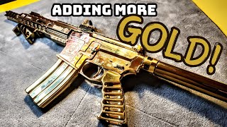 Adding even more gold to my gold AR pistol [upl. by Aed]