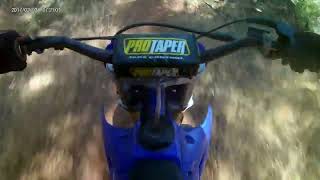 yz125 trail riding back on the 125 [upl. by Noneek371]