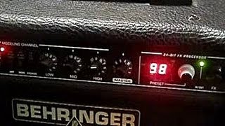 Behringer GMX110 Guitar amplifier demo [upl. by Ellocin]