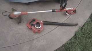 Trimmer and Blower 20 Volt Cordless Review Black and Decker [upl. by Immaj963]