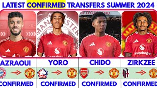 🚨LATEST CONFIRMED TRANSFER NEWS SUMMER 2024 MAN UNITED 🔥 MAZRAOUI CHUDO ZIRKZEE YORO HERE WE GO😱 [upl. by Deloris]