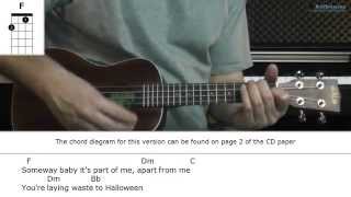 How to play Holocene with Bon Iver Ukulele lesson [upl. by Aromat907]