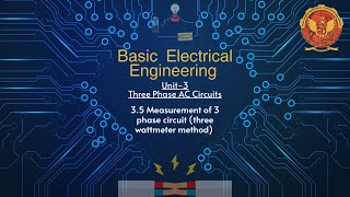 35 Measurement of 3 phase circuit three wattmeter method  BT104 [upl. by Nivrad67]