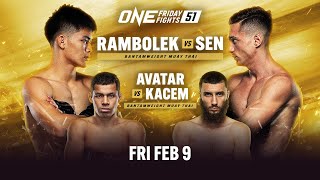 ONE Friday Fights 51 Rambolek vs Sen [upl. by Schear902]