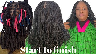 BRAIDS MY HAIR WITH ME EASY BOX BRAIDS WITH CURLSBeginer Friendly 🤩🤩🤩🤩 [upl. by Skeie]