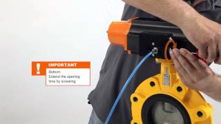 Extended operating time by the use of a throttle unit on the spring return EB actuator [upl. by Beth]