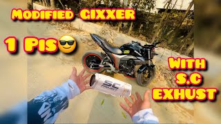 Gixxer Modified 😎With SC Exhust 🔥   Rifat Dng Official [upl. by Ahso]