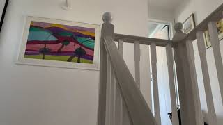 How to paint a wooden stair bannister rail [upl. by Niwde]