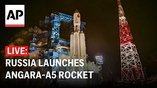 Russia cancels launch attempt of AngaraA5 heavy lift space rocket [upl. by Kienan]