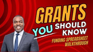 How to use our Funding Spreadsheet to find Grants in Canada [upl. by Geraldine]