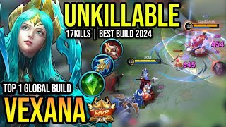 VEXANA BEST BUILD 2024  BUILD TOP 1 GLOBAL VEXANA GAMEPLAY  MOBILE LEGENDS✓ [upl. by Nilpik]