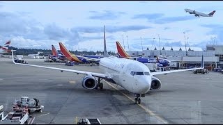 DELTA AIRLINES Boeing 737800  Takeoff Seattle  Land in Anchorage [upl. by Burger96]